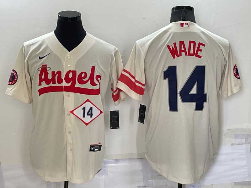 Angels 14 Tyler Wade Cream Nike 2022 City Connect Cool Base Jersey,We sell and wholesale Angels 14 Tyler Wade Cream Nike 2022 City Connect Cool Base Jersey on line form chian!